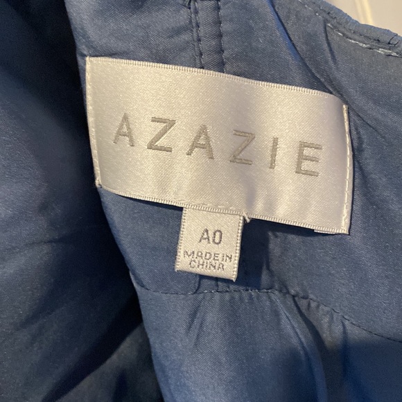 Azazie blue bridesmaid dress worn once - Picture 3 of 3